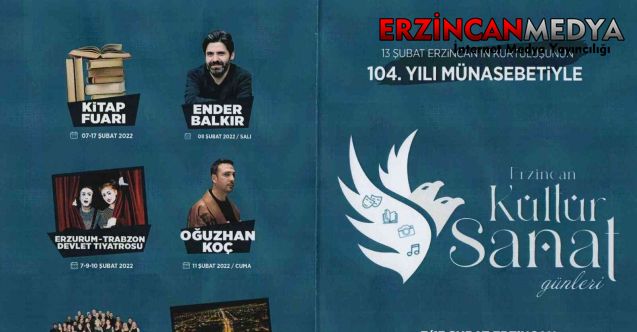 13 Şubat Erzincan’ın kurtuluşunun 104’ncü yılı münasebetiyle “Erzincan Kültür Sanat