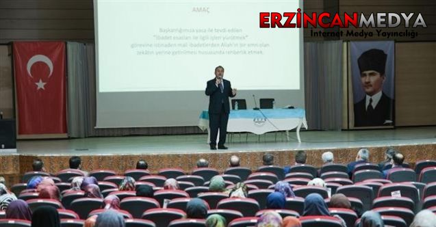 Erzincan’da 2022 yılı Zekât Bilgilendirme Toplantısı yapıldı.