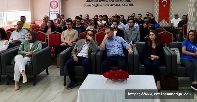 Erzincan Barosunun ev sahipliğinde Erzincan Barosu üye avukatler ve stajyer