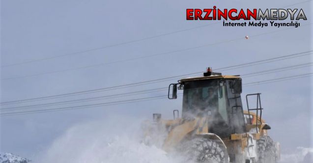 Erzincan’da etkili olan kar ve tipinin ardından kapalı bulunan 28