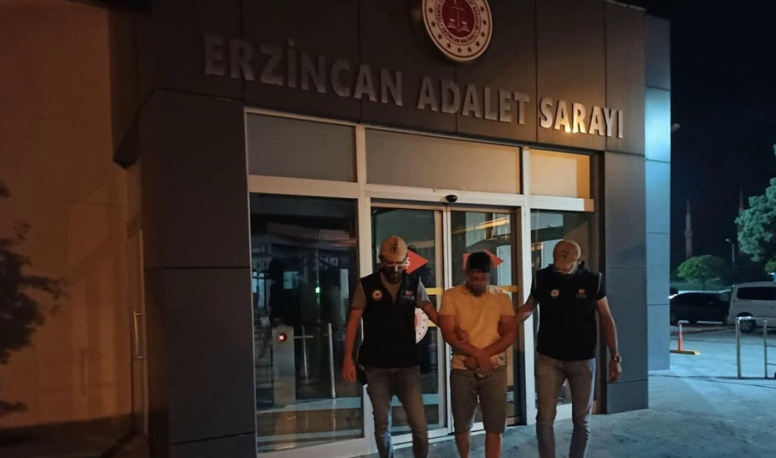 Erzincan’da FETÖ/PDY silahlı terör örgütüne üye olmaktan aranan ve hakkında