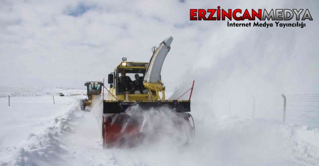 Erzincan’ın yüksek kesimlerinde etkisini sürdüren kar ve tipi dolayısıyla 104