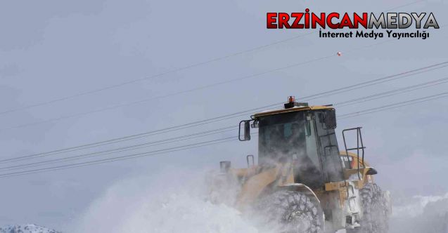 Erzincan’da kar ve tipi dolayısıyla 163 köy yolu ulaşıma kapalı