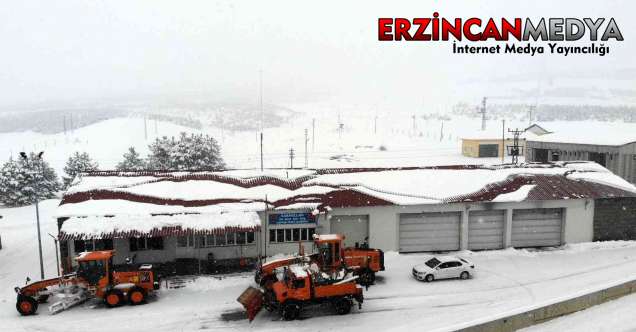 Erzincan’da iki gündür etkili olan kar yağışı ve yüksek kesimlerdeki