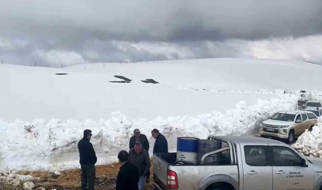 ERZİNCAN'DA MAYIS AYINDA KARLA MÜCADELE