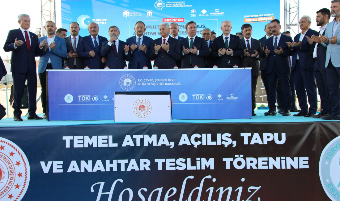 Temel Atma, Açılış, Tapu ve Anahtar Teslim Töreni,  Son Başbakan