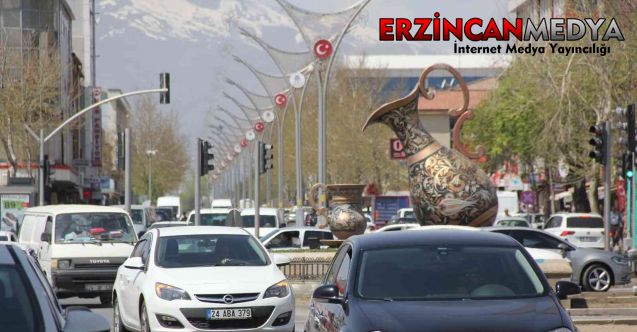 Erzincan’da trafiğe kayıtlı araç sayısı 63 bin 499 oldu