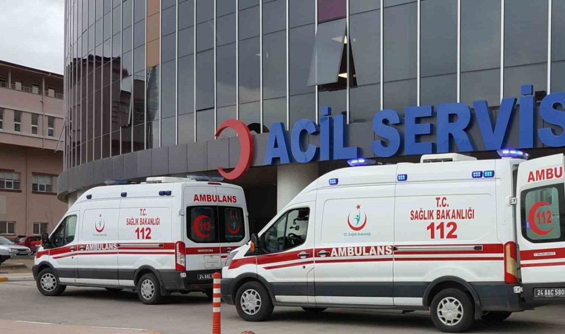 Erzincan’da iki otomobilin çarpışması