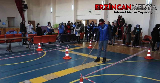 Erzincan Gençlik Merkezi tarafından “7-14 Ocak Beyaz Baston Görme Engelliler