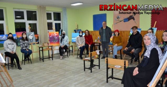 Erzincan’ın Tercan ilçesinde, geçen yıldan bu yana devam eden resim