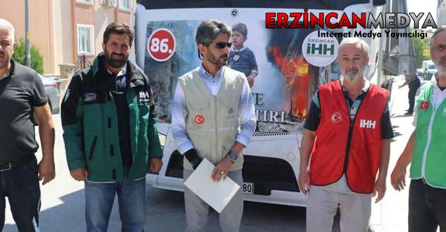 Erzincan'da, İnsan Hak ve Hürriyetleri (İHH) İnsani Yardım Vakfı öncülüğünde