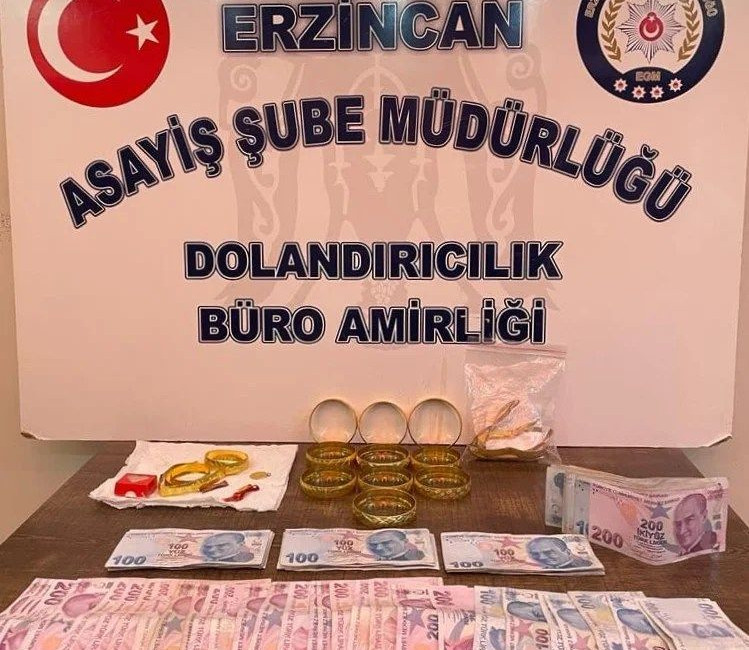 Erzincan Emniyeti sahte altın