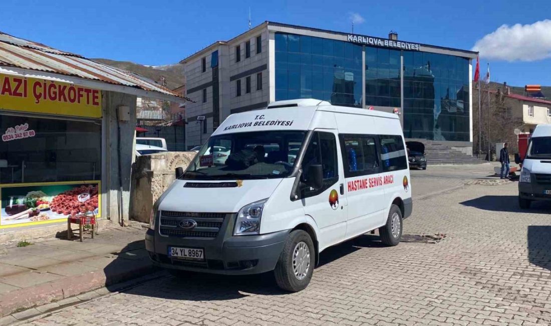 Bingöl’ün Karlıova ilçesinde merkez ve hastane arasındaki ulaşım ücretsiz sağlanmaya