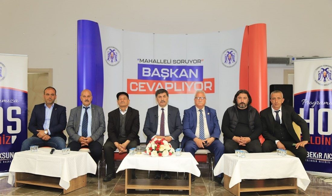 Erzincan Belediye Başkanı Bekir Aksun bugün Ulalar Yerleşkesinde bulunan 6