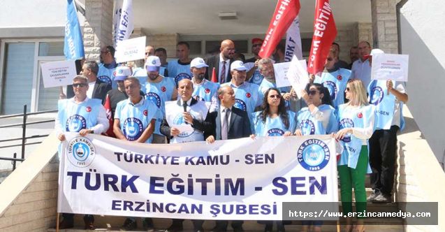 2022-2023 Eğitim Öğretim Yılı Sorunları ile ilgili basın açıklaması yapan