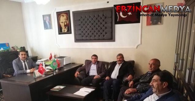 Erzincan Ziraat Odası Yönetim Kurulu Başkanı Tamer Geyik başkanlığında, Çayırlı,