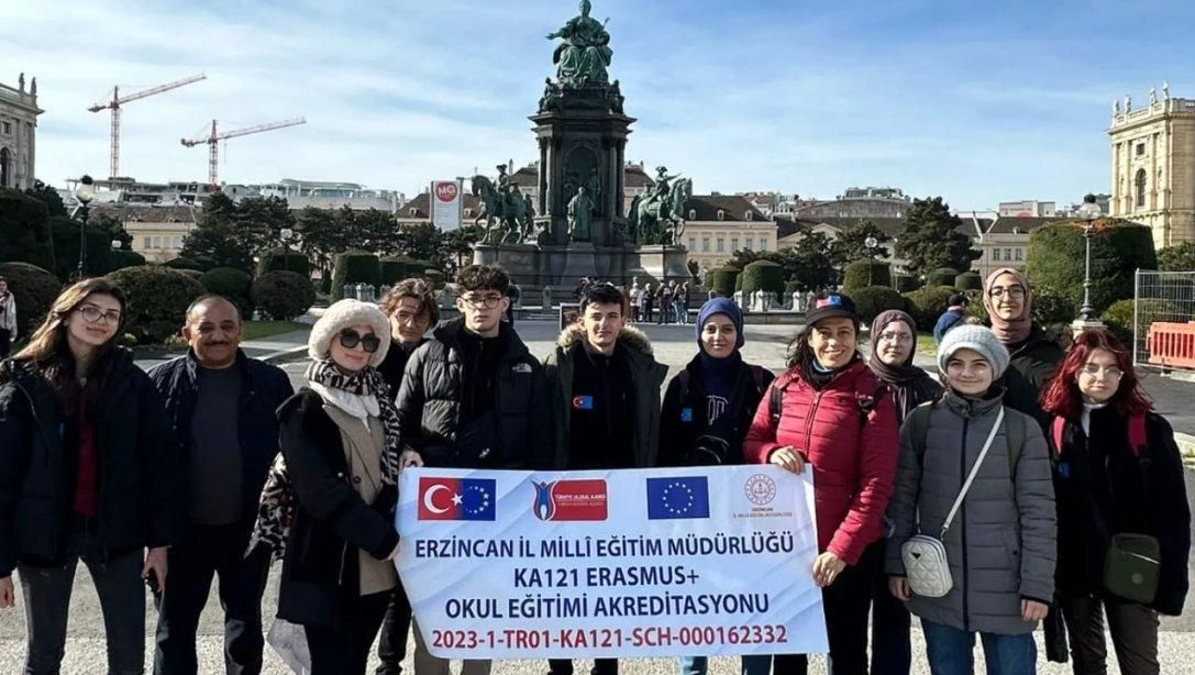 2023 Yılı Okul Eğitimi Erasmus+ Programı Kapsamında gerçekleştirilen Viyana grubu