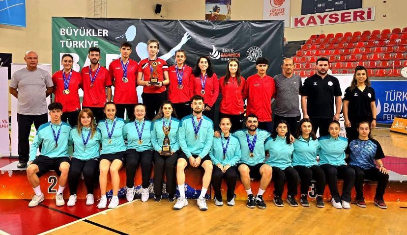 Badmintonda Büyükler Türkiye Şampiyonu Erzincan Oldu