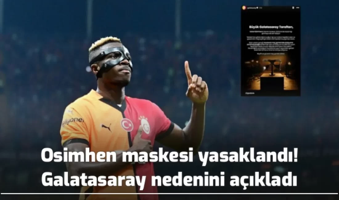 BHA-SPOR Galatasaray Kulübü, sarı-kırmızılı taraftarların stada Victor Osimhen maskesiyle giriş