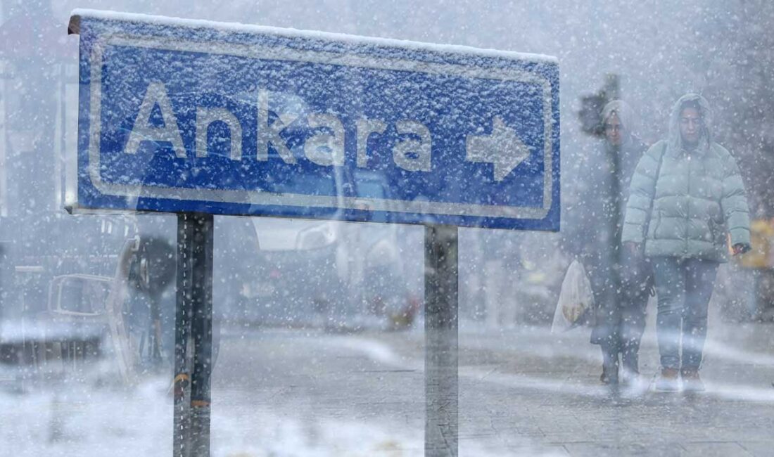 ANKARA-BHA Ankara’da etkili olan soğuk hava ve yoğun kar yağışı,