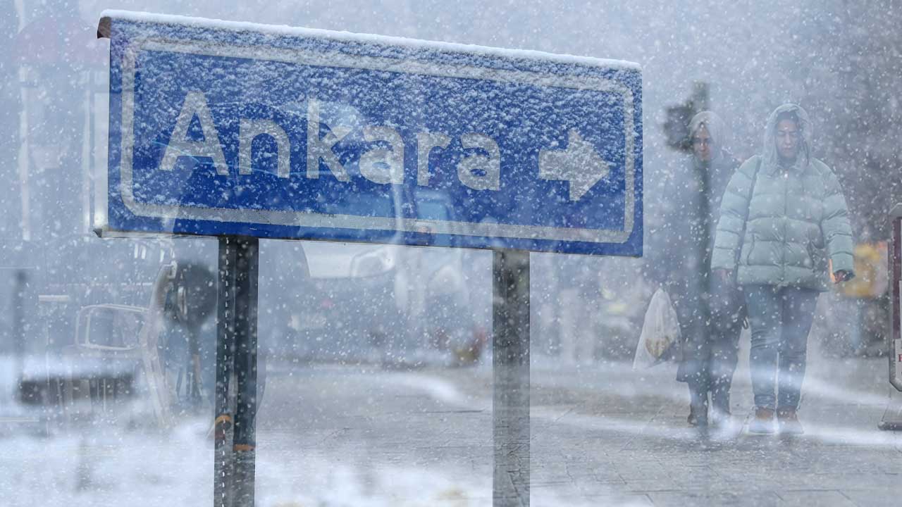 ANKARA-BHA Ankara’da etkili olan soğuk hava ve yoğun kar yağışı,