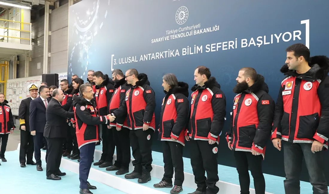 ANKARA-BHA Ulusal Antarktika Bilim Seferi kapsamında yola çıkan Türk bilim